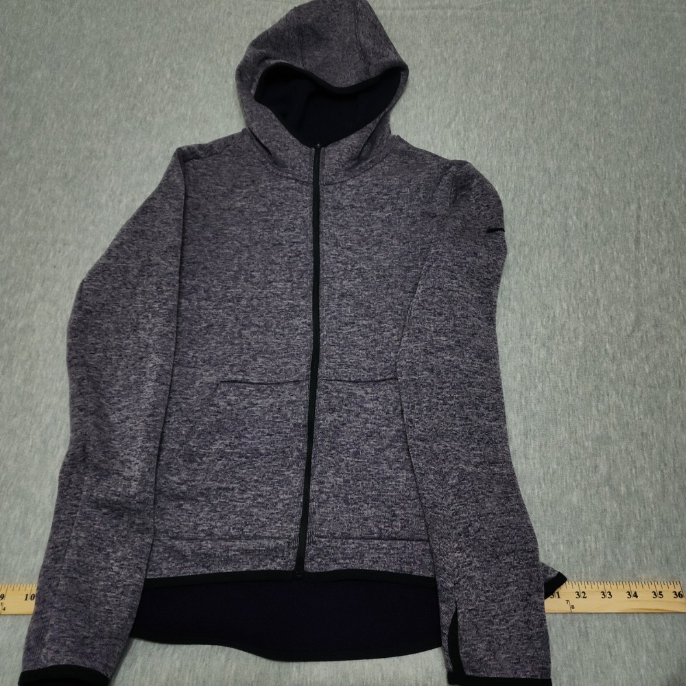 Nike Dri FIT Jacket Womens M Medium Purple Heather Full Zip Hooded Pockets